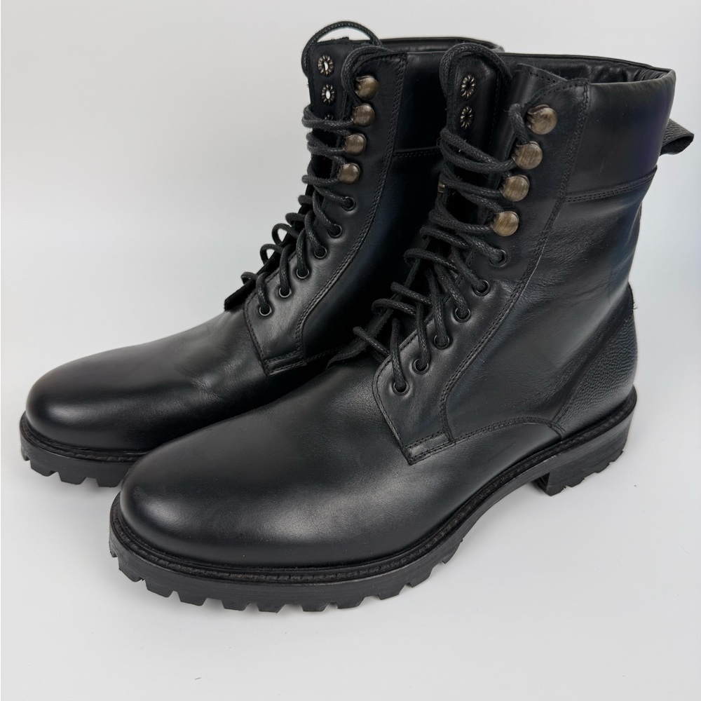 Men’s AF Ankari Floruss Combat Boots Black Size 7 Grunge Punk Biker Hipster Lug - Picture 2 of 14